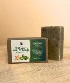 Mint Leaf & Barley Grass Refreshing Bar Soap, 3.5 oz