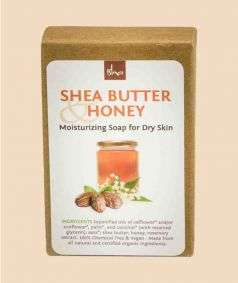 Shea Butter & Honey Moisturizing Bar Soap for Dry Skin, 3.5 oz.