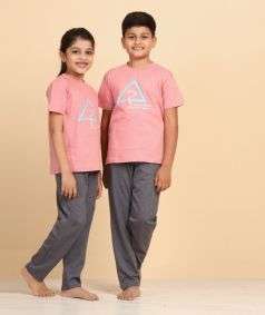 Organic Cotton Invitation Unisex T-Shirt for Kids, Pink