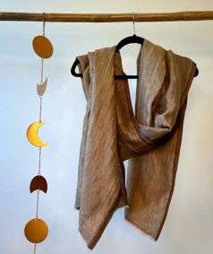 Wool Zari Reversible Shawl, Gold