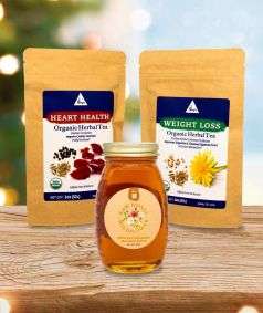 Organic Tea & Honey Set