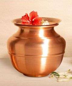 Copper Pot for Water Storage, 2.64 gal