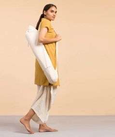 Organic Cotton Yoga Mat Cover, Beige