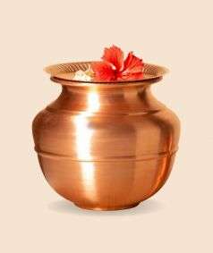 Copper Pot for Water Storage, 1.32 gal