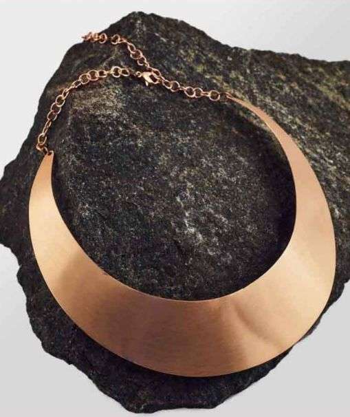 Copper choker store necklace