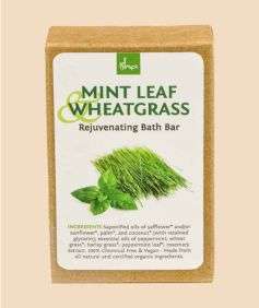 Mint Leaf & Wheatgrass Rejuvenating Bar Soap, 3.5 oz. 