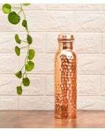 Hammered Copper Water Bottle, 32 oz